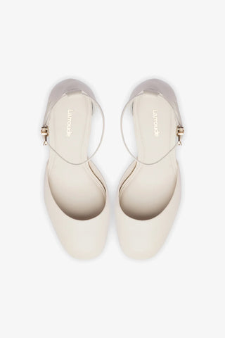 Ari Pump In Ivory Leather