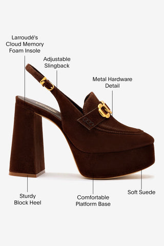 Harrington Loafer Hi In Brown Suede