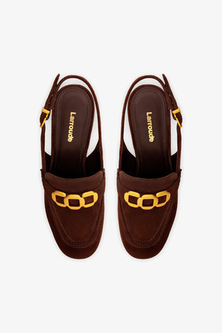 Harrington Loafer Hi In Brown Suede