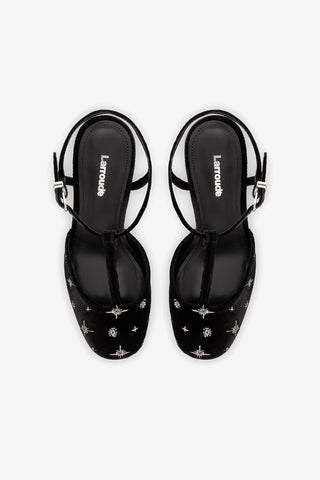 Pixie Pump In Black Velvet