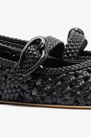 Verona New Macrame In Black Leather