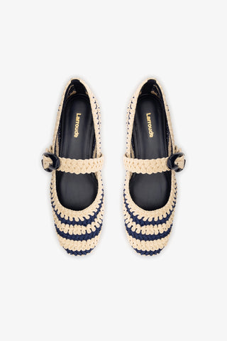 Verona Crochet In Navy And Ivory Crochet