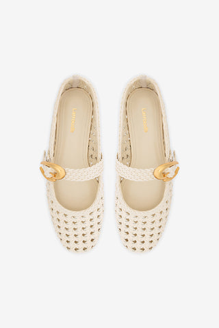 Verona New Macrame In Ivory Leather