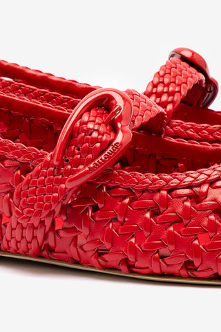 Verona New Macrame In Scarlet Leather