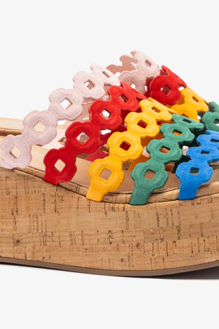 Charli Mule In Multicolor Leather