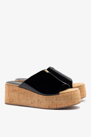 Charli Mule In Black Patent Leather