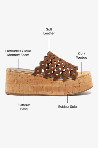 Charli Mule In Burnt Umber Suede