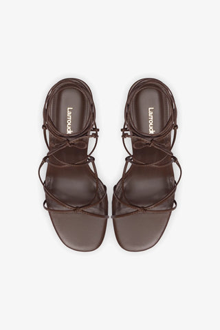 Rome Sandal In Brown Leather