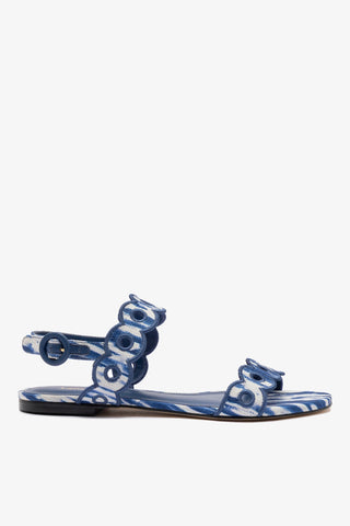 Florence Broderie Flat Sandal Tie Dye Flat - Sandal Larroudé
