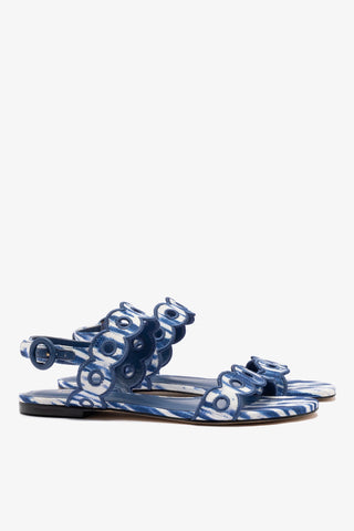 Florence Broderie Flat Sandal Tie Dye Flat - Sandal Larroudé