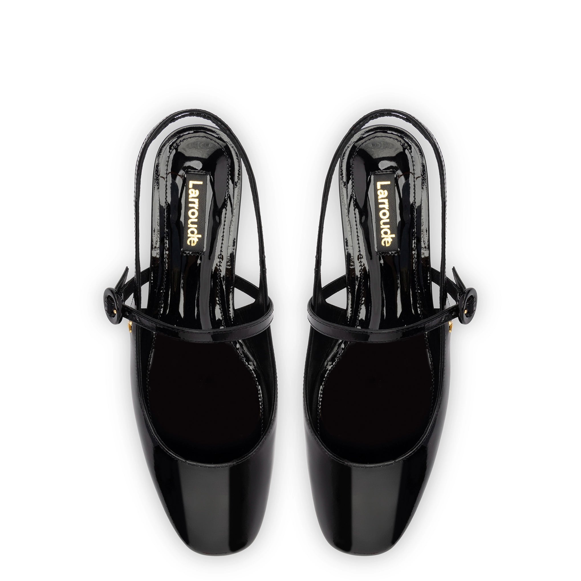 Georgina Ballet Flat In Black Patent Leather