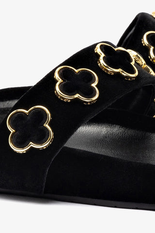 Milan Piccolo Slide In Black Velvet