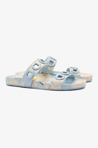 Milan Slide In Maya Printed Raffia