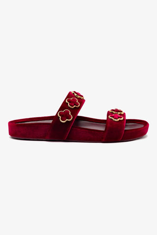 Milan Piccolo Slide In Wine Velvet