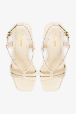 Daphne Sandal In Ivory Leather