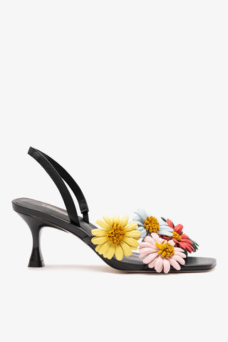 Fiore Sandal Black Leather Sandal Larroudé 5 Black