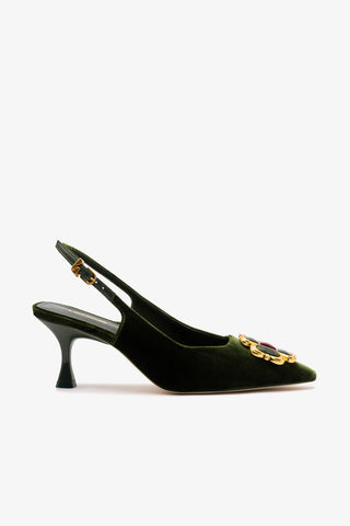 Chrissy Low Pump In Bosco Velvet