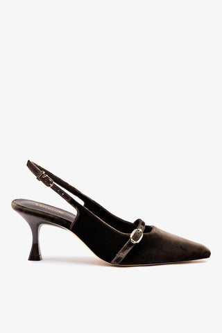 Ines Pump In Expresso Velvet