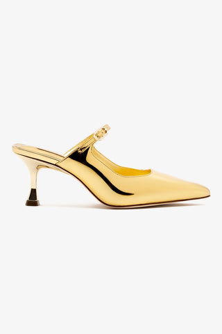 Ines Mule In Specchio Gold