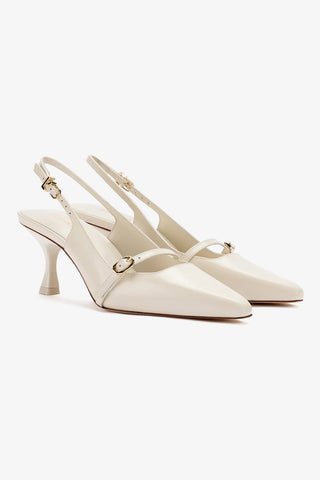 Ines Pump In Ivory Leather