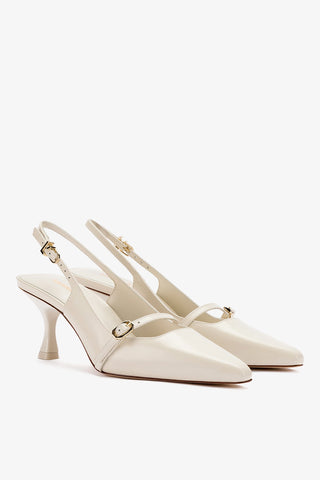 Ines Pump In Ivory Leather