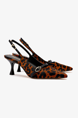 Ines Pump In Leopard Print Calf Hair