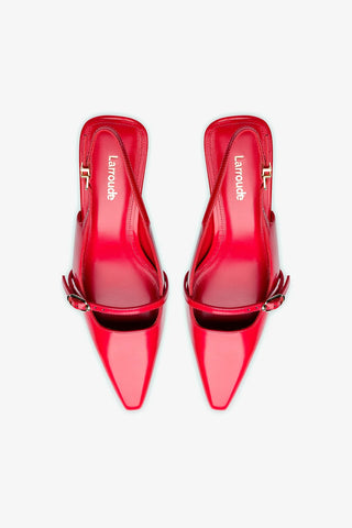 Ines Pump In Scarlet Leather