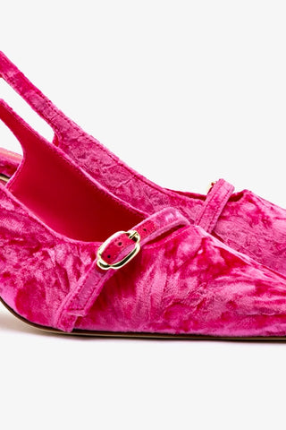 Ines Pump In Pink Velvet