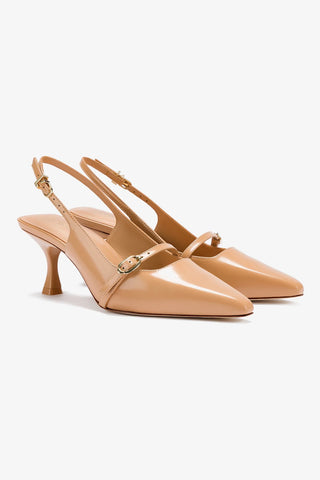 Ines Pump In Tan Leather