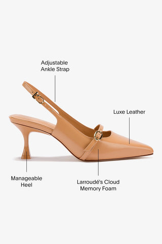 Ines Pump In Tan Leather