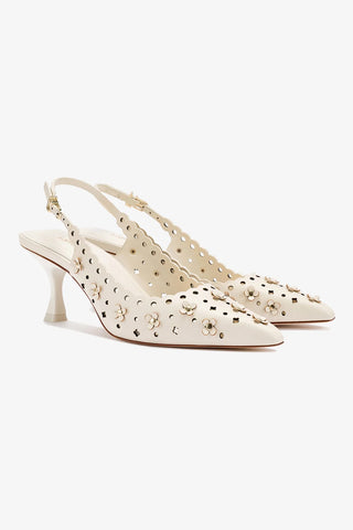 Jasmine Pump In Ivory Leather