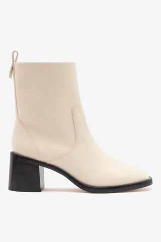 Mini Ricky Boot In Ivory Leather