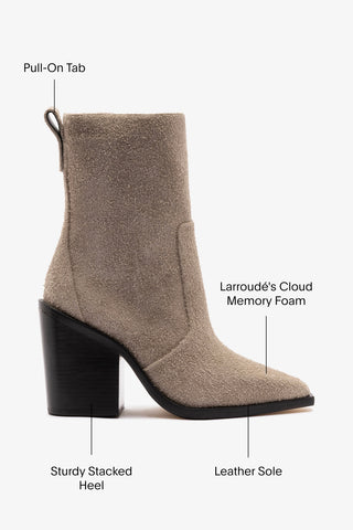 James Bootie In Rhino Suede