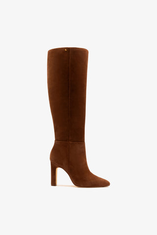 Cindy Boot Hi In Burnt Umber Suede