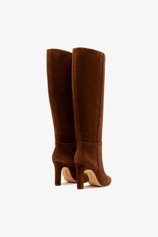 Cindy Boot Hi In Burnt Umber Suede