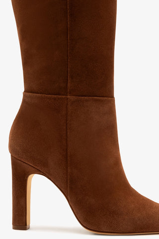 Cindy Boot Hi In Burnt Umber Suede