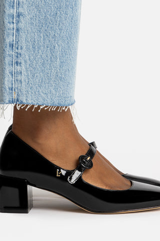 Blair Block Pump In Black Patent