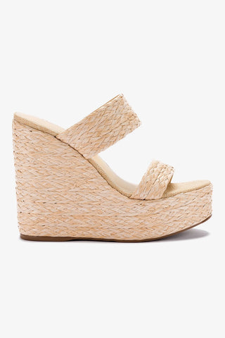 Pamela Wedge In Natural Raffia