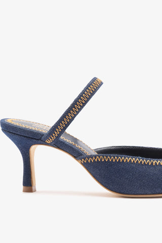 Jonathan Cohen by L.: Zig Zag Pump Blue Denim Pump Larroudé x Jonathan Cohen