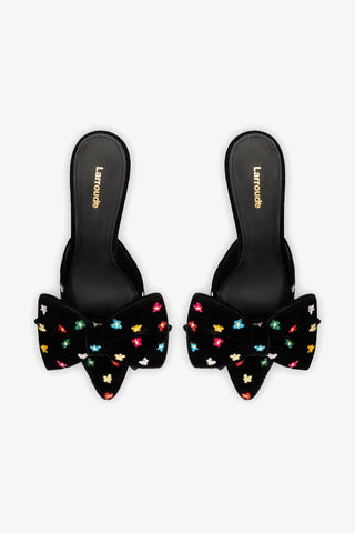 Mini Elle Pump In Black Velvet