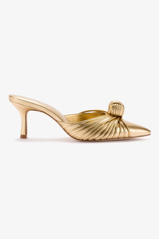 Mini Valerie Pump In Gold Metallic Leather