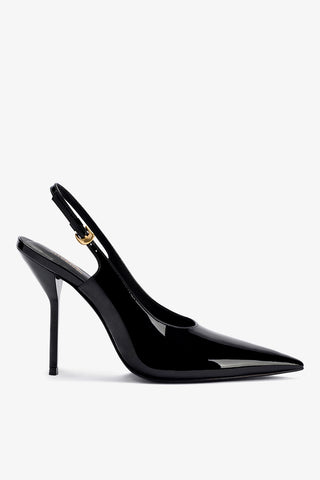Larroudé x Altuzarra Pump In Black Patent Leather