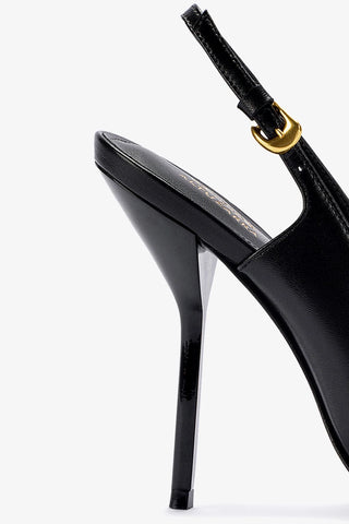 Larroudé x Altuzarra Pump In Black Leather