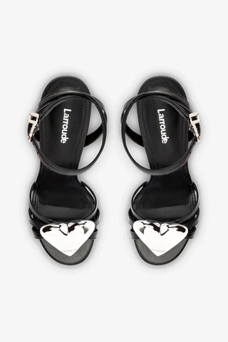 Amore Sandal in Black Leather