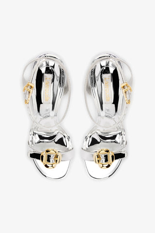 Maizie Sandal In Silver Specchio