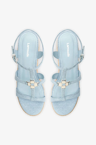 Hana Espadrille Sandal Maya Denim Sandal Larroudé