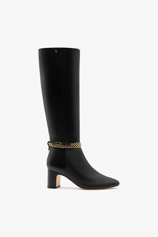 Milanina Hi Boot Black Leather Boot Larroudé