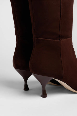 Georgia Boot Brown Suede Boot Larroudé