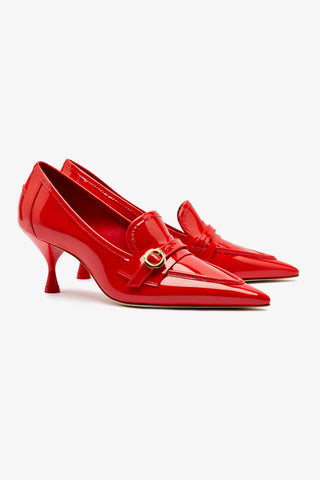 Susan Pump In Scarlet Patent Leather