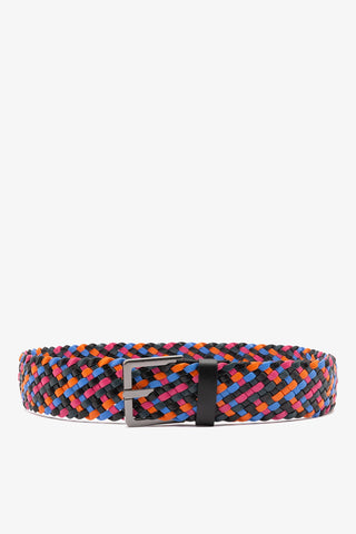 Jonathan Cohen by L.: Braided Belt Multicolor Leather Clothing Larroudé x Jonathan Cohen